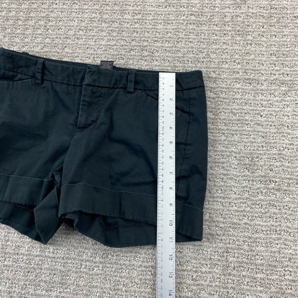 MOSSIMO Shorts Women Size 2 Black Short Pants Cotton Low Rise Casual Ladies - Picture 12 of 13